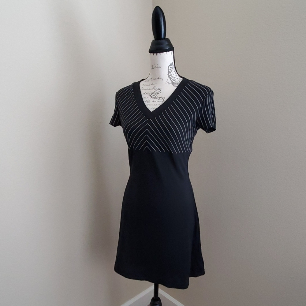 Black stretchy mini dress. Size small